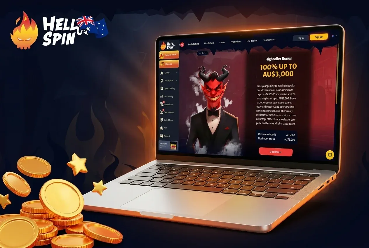 Highroller bonus of 100% up to AU$3,000